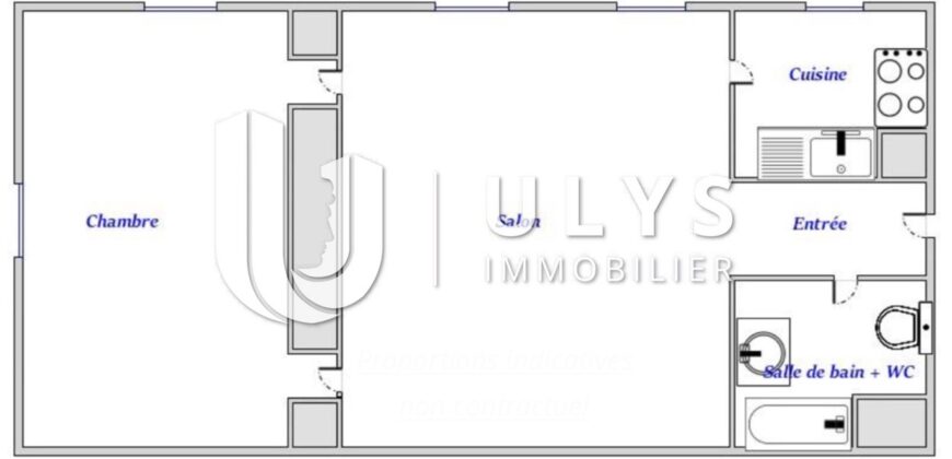 Appartement 2 Pièces 48 m² – Archives
