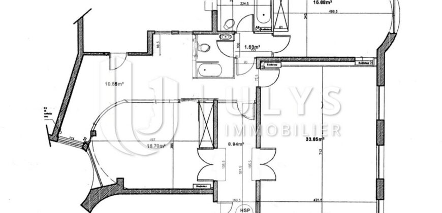 Mac Mahon – Appartement 4 Pièces 100 m², Haussmannien