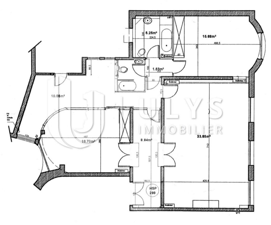 Mac Mahon – Appartement 4 Pièces 100 m², Haussmannien