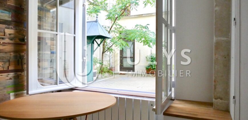 Panthéon – Studio 25 m² Meublé et Equipé sur cour