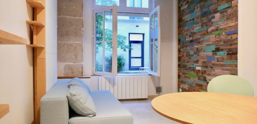 Panthéon – Studio 31 m² Meublé et Rénové sur cour