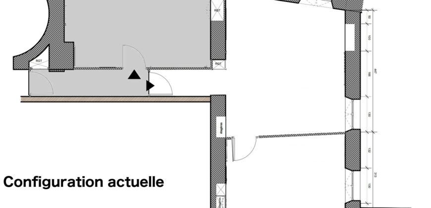 Hôtel de Ville – Appartement 2 Pièces, à Rénover
