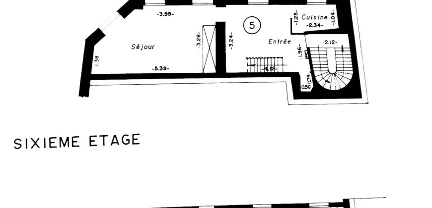 Chatelet – Duplex 63 m² en dernier étage