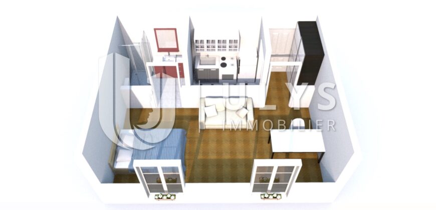 Tuileries – Studio 28 m² à Rénover
