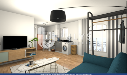 Bourse – Studio 22 m² à Rafraichir