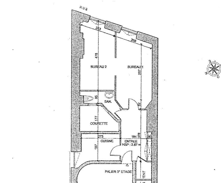 Bourse de Commerce (75001) – Appartement 2 Pièces, 41,6 m² à Rénover