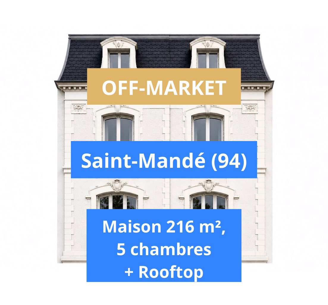 Protégé : Saint-Mandé – Maison de ville 7 Pièces 216 m²