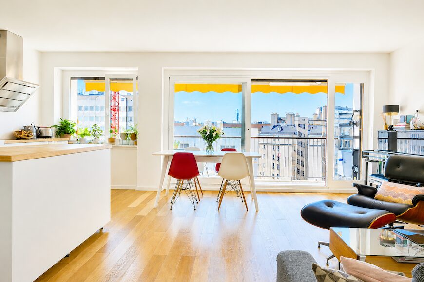 Square Auguste Renoir, Appartement 3 Pièces 70 m², Balcon